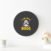 Halloween Geest Wijn Boos Ontwerp Grote Klok (Huis)