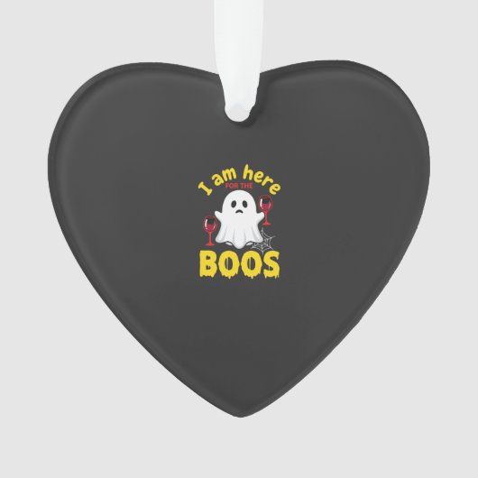 Halloween Geest Wijn Boos Ontwerp Ornament (voorkant)
