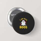 Halloween Geest Wijn Boos Ontwerp Ronde Button 5,7 Cm (Voorkant /achterkant)