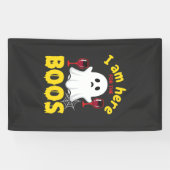 Halloween Geest Wijn Boos Ontwerp Spandoek (Horizontaal)