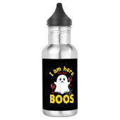 Halloween Geest Wijn Boos Ontwerp Waterfles (Links)