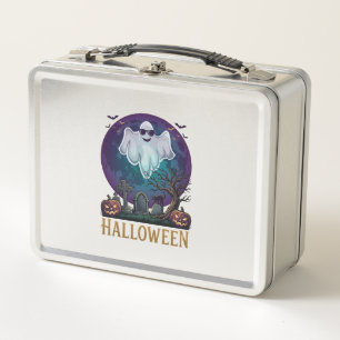 Halloween Geest Zonnebril Paarse Maan Kerkhof_1