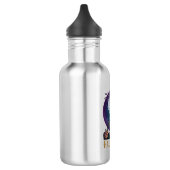 Halloween Geest Zonnebril Paarse Maan Kerkhof_1 Waterfles (Links)