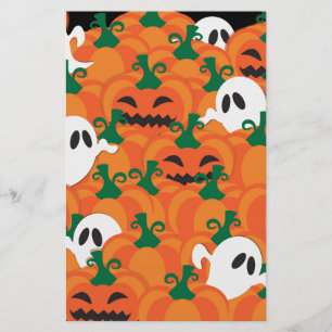 Halloween Geesten Behekste Pompoen Vlek Briefpapier