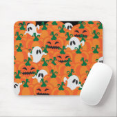 Halloween Geesten Behekste Pompoen Vlek Muismat (Met muis)