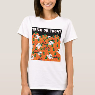 Halloween Geesten Behekste Pompoen Vlek T-shirt
