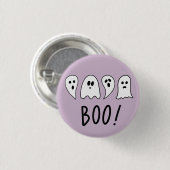 Halloween Geesten Boe Ronde Button 3,2 Cm (Voorkant /achterkant)
