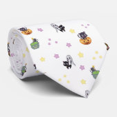 Halloween-geesten en -katten met sterren stropdas (Opgerold)