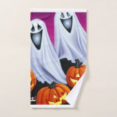 Halloween geesten en pompoenen bad handdoek (Handdoek)