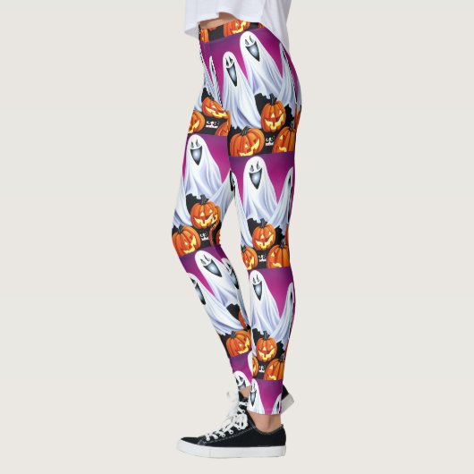 Halloween geesten en pompoenen leggings (Links)