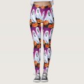 Halloween geesten en pompoenen leggings (Voorkant)