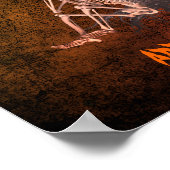 Halloween Geesten en Skelet gepersonaliseerd Poster (Hoek)