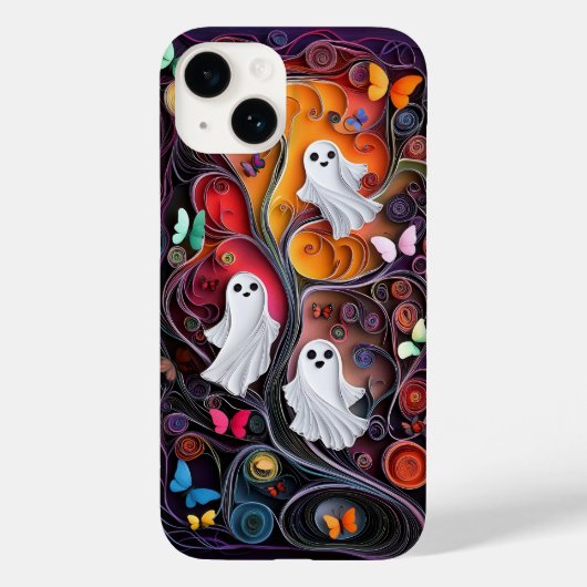 Halloween | Geesten en vlinders Case-Mate iPhone Case (Achterkant)