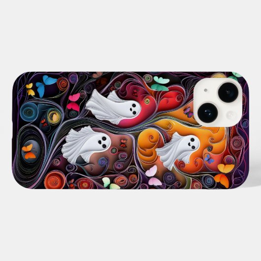 Halloween | Geesten en vlinders Case-Mate iPhone Case (Achterkant (horizontaal))