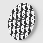 Halloween geesten: geometrisch naadloos patroon. grote klok (Hoek)