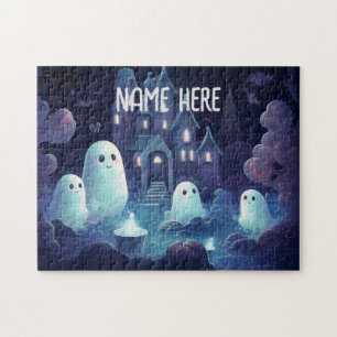 Halloween Geesten Gepersonaliseerde Puzzel Legpuzzel