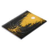 Halloween Geesten in het bos, griezelige geest Notitieboek (Linkerzijde)