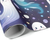 Halloween Geesten, kleine boe! Cadeaupapier (Rol Hoek)