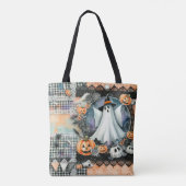 Halloween Geesten & Pompoenen #1 Tote Bag (Achterkant)