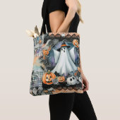 Halloween Geesten & Pompoenen #1 Tote Bag (Dichtbij)