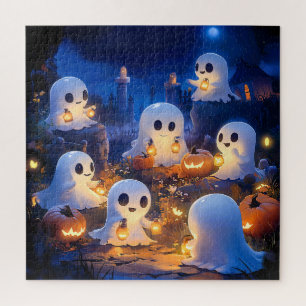 Halloween Geesten Pompoenlantaarns Griezelnacht Legpuzzel