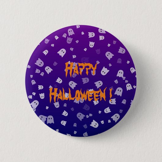 Halloween Geesten Ronde Button 5,7 Cm (Voorkant)