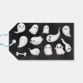 Halloween geesten spooktacular kids verjaardagsfee cadeaulabel (Achterkant Horizontaal)