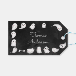 Halloween geesten spooktacular kids verjaardagsfee cadeaulabel