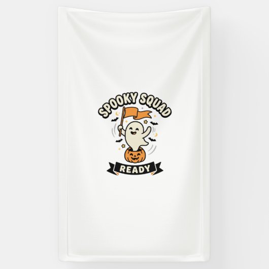 Halloween Geesten Team Spandoek (Verticaal)