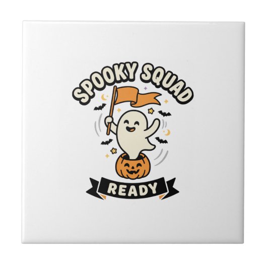 Halloween Geesten Team Tegeltje (Voorkant)