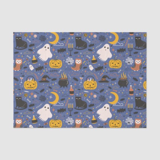 Halloween Geesten  Tissuepapier (Voorkant)