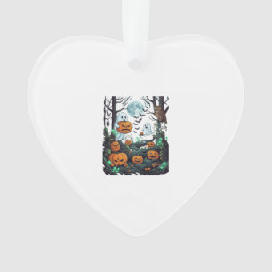 Halloween Geesten Verschrikkelijke Pompoenen Uil V Ornament
