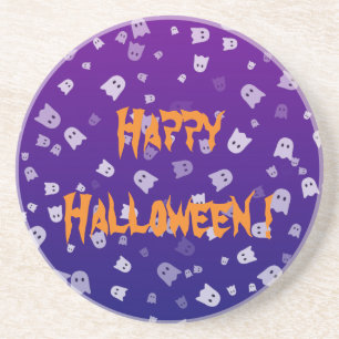 Halloween Geesten Zandsteen Onderzetter