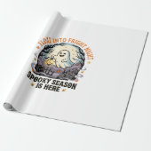 Halloween Geestenmaanparade Cadeaupapier (Uitgerold)