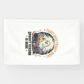 Halloween Geestenmaanparade Spandoek (Horizontaal)