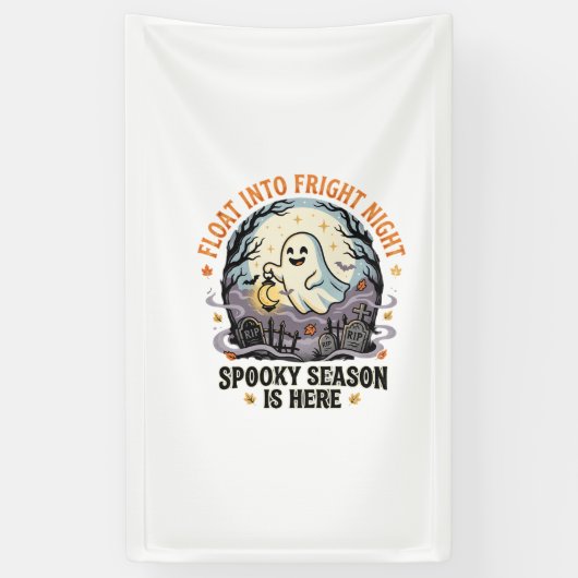Halloween Geestenmaanparade Spandoek (Verticaal)