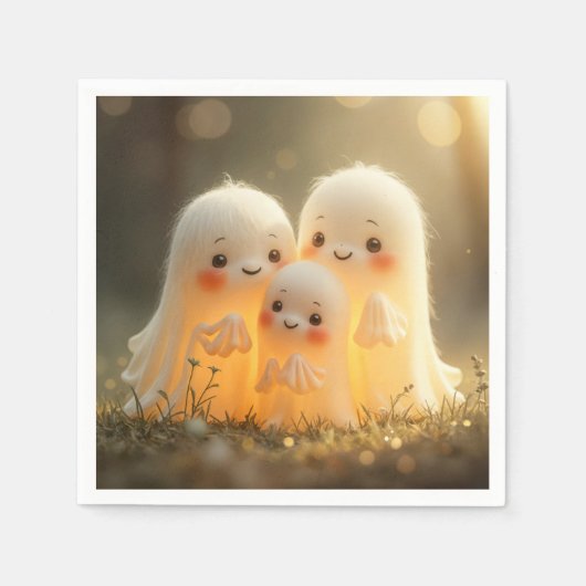 Halloween Geestige Schatjes Servet (Voorkant)