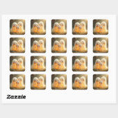 Halloween Geestige Schatjes Vierkante Sticker (Vel)