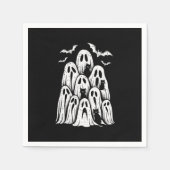Halloween Geestkatten Liefhebber Herfst Spukseizoe Servet (Voorkant)