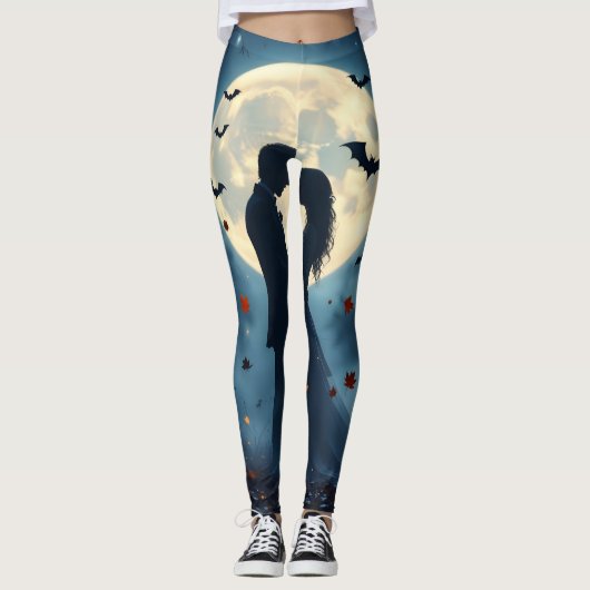 Halloween Geheime Hartens no 2 Leggings (Voorkant)