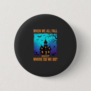 Halloween Geheime Kerk Waar Gaan We Naar Toe Ronde Button 5,7 Cm