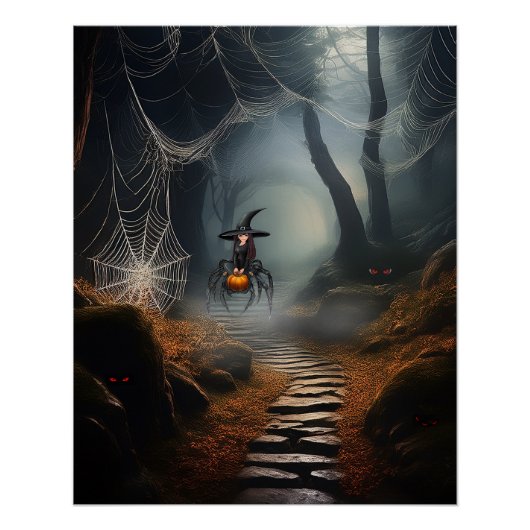 Halloween Gehekste Spin Sorcerer Perfect Poster (Voorkant)