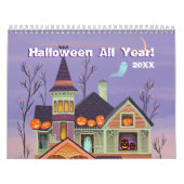 Halloween Geïllustreerde Muur Kalender (Hoes)