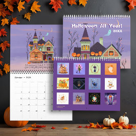 Halloween Geïllustreerde Muur Kalender