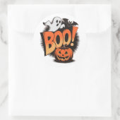  Halloween - Geïnspireerd 'BOO!' Ronde Sticker (Tas)