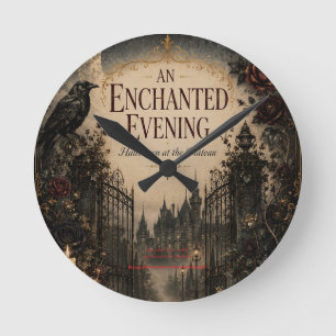Halloween geïnspireerd door vintage voor een myste ronde klok