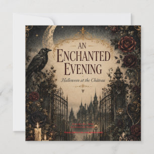 Halloween geïnspireerd door vintage voor een myste save the date