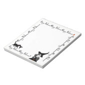 Halloween geïnspireerd notebook notitieblok (Linkerzijde)