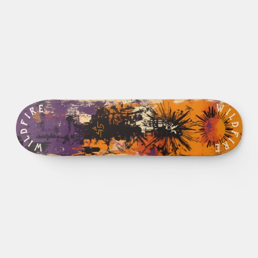 Halloween-geïnspireerde en gedurfde Sunburst Graff Persoonlijk Skateboard (Horizontaal)