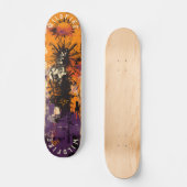 Halloween-geïnspireerde en gedurfde Sunburst Graff Persoonlijk Skateboard (Voorkant)